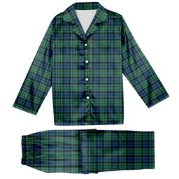 ScotsTee Shop Scottish MacCallum Ancient SC Tartan Pajama Satin Velvet Flannel Pajama Set