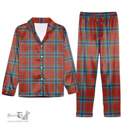 ScotsTee Shop Scottish MacCreary Ancient Tartan Pajama Satin Velvet Flannel Pajama Set