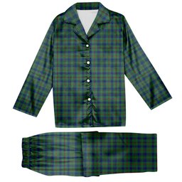 ScotsTee Shop Scottish Moncreiffe of Atholl Modern Tartan Pajama Satin Velvet Flannel Pajama Set