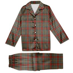 ScotsTee Shop Scottish Muirhead Hunting Modern Tartan Pajama Satin Velvet Flannel Pajama Set