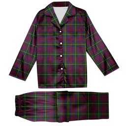 ScotsTee Shop Scottish MacGaugh Tartan Pajama Satin Velvet Flannel Pajama Set