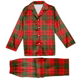 ScotsTee Shop Scottish MacAuley Modern Tartan Pajama Satin Velvet Flannel Pajama Set