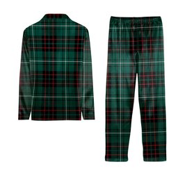 ScotsTee Shop Scottish MacAuley of Lewis Modern Tartan Pajama Satin Velvet Flannel Pajama Set