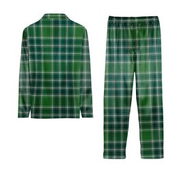 ScotsTee Shop Scottish MacDonald Lord of the Isles Hunting Ancient Tartan Pajama Satin Velvet Flannel Pajama Set