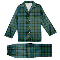 ScotsTee Shop Scottish McPhail Hunting Ancient Tartan Pajama Satin Velvet Flannel Pajama Set