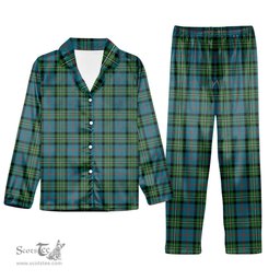 ScotsTee Shop Scottish McPhail Hunting Ancient Tartan Pajama Satin Velvet Flannel Pajama Set