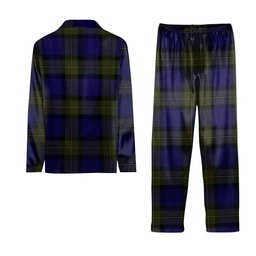 ScotsTee Shop Scottish Minnick Tartan Pajama Satin Velvet Flannel Pajama Set