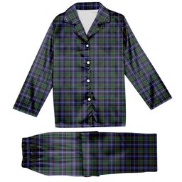 ScotsTee Shop Scottish McRae Hunting Modern Tartan Pajama Satin Velvet Flannel Pajama Set