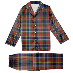 ScotsTee Shop Scottish McBeth Modern Tartan Pajama Satin Velvet Flannel Pajama Set