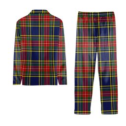 ScotsTee Shop Scottish McBeth Modern Tartan Pajama Satin Velvet Flannel Pajama Set