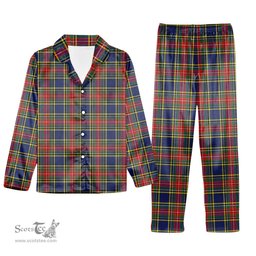 ScotsTee Shop Scottish McBeth Modern Tartan Pajama Satin Velvet Flannel Pajama Set