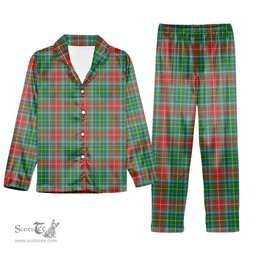 ScotsTee Shop Scottish Muirhead SC Tartan Pajama Satin Velvet Flannel Pajama Set