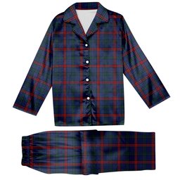ScotsTee Shop Scottish Montgomery of Ayrshire Modern Tartan Pajama Satin Velvet Flannel Pajama Set