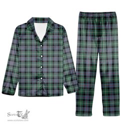 ScotsTee Shop Scottish MacFrog Tartan Pajama Satin Velvet Flannel Pajama Set