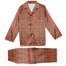 ScotsTee Shop Scottish Munro Ancient Tartan Pajama Satin Velvet Flannel Pajama Set