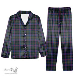 ScotsTee Shop Scottish MacCallum of Berwick Modern Tartan Pajama Satin Velvet Flannel Pajama Set