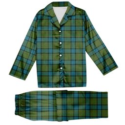 ScotsTee Shop Scottish Muir Ancient Tartan Pajama Satin Velvet Flannel Pajama Set