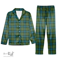 ScotsTee Shop Scottish Muir Ancient Tartan Pajama Satin Velvet Flannel Pajama Set