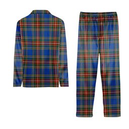 ScotsTee Shop Scottish MacBeth Ancient SC Tartan Pajama Satin Velvet Flannel Pajama Set