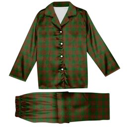 ScotsTee Shop Scottish Menzies Tartan Pajama Satin Velvet Flannel Pajama Set
