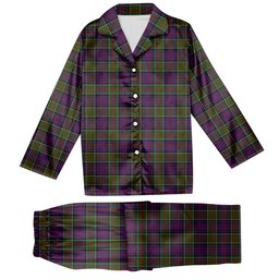 ScotsTee Shop Scottish MacDonald of Clanranald 2 Tartan Pajama Satin Velvet Flannel Pajama Set