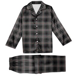 ScotsTee Shop Scottish Moffat Modern Tartan Pajama Satin Velvet Flannel Pajama Set