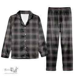ScotsTee Shop Scottish Moffat Modern Tartan Pajama Satin Velvet Flannel Pajama Set