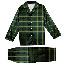 ScotsTee Shop Scottish MacArthur Modern Tartan Pajama Satin Velvet Flannel Pajama Set