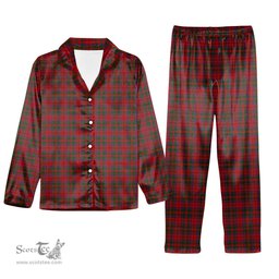 ScotsTee Shop Scottish MacElvain or MacIlvain Tartan Pajama Satin Velvet Flannel Pajama Set
