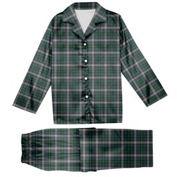 ScotsTee Shop Scottish MacDowall Tartan Pajama Satin Velvet Flannel Pajama Set
