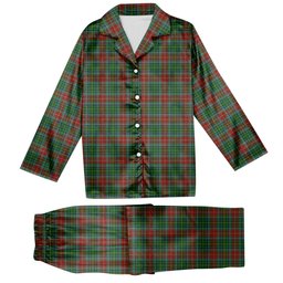 ScotsTee Shop Scottish Muirhead Tartan Pajama Satin Velvet Flannel Pajama Set
