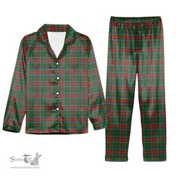 ScotsTee Shop Scottish Muirhead Tartan Pajama Satin Velvet Flannel Pajama Set