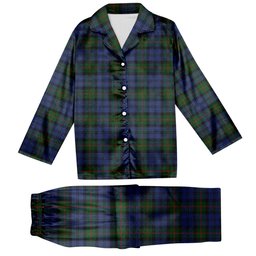 ScotsTee Shop Scottish Murray 1810 Tartan Pajama Satin Velvet Flannel Pajama Set