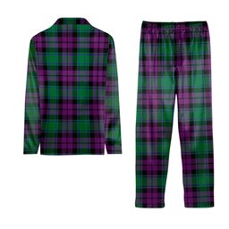 ScotsTee Shop Scottish MacArthur Milton Tartan Pajama Satin Velvet Flannel Pajama Set