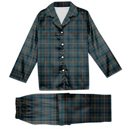 ScotsTee Shop Scottish MacConnell Modern Tartan Pajama Satin Velvet Flannel Pajama Set
