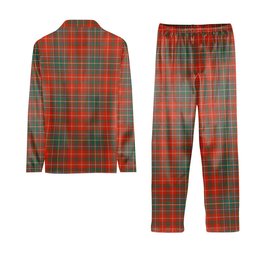 ScotsTee Shop Scottish MacDougall Ancient Tartan Pajama Satin Velvet Flannel Pajama Set