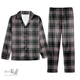 ScotsTee Shop Scottish Moffat Modern SC Tartan Pajama Satin Velvet Flannel Pajama Set