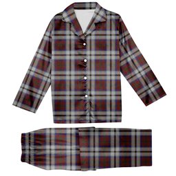 ScotsTee Shop Scottish MacCulloch Dress Tartan Pajama Satin Velvet Flannel Pajama Set