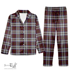 ScotsTee Shop Scottish MacCulloch Dress Tartan Pajama Satin Velvet Flannel Pajama Set