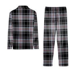 ScotsTee Shop Scottish Moffat Ancient Tartan Pajama Satin Velvet Flannel Pajama Set