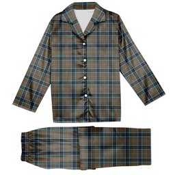 ScotsTee Shop Scottish McTavish Hunting Ancient Tartan Pajama Satin Velvet Flannel Pajama Set