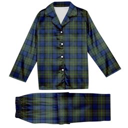 ScotsTee Shop Scottish Moore Modern Tartan Pajama Satin Velvet Flannel Pajama Set