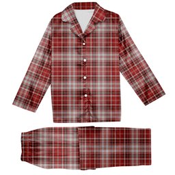 ScotsTee Shop Scottish MacDougall Dress Tartan Pajama Satin Velvet Flannel Pajama Set