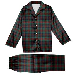 ScotsTee Shop Scottish MacDuff Hunting Modern Tartan Pajama Satin Velvet Flannel Pajama Set