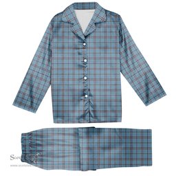 ScotsTee Shop Scottish MacDonald from Rawtenstall Tartan Pajama Satin Velvet Flannel Pajama Set