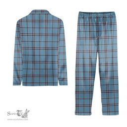 ScotsTee Shop Scottish MacDonald from Rawtenstall Tartan Pajama Satin Velvet Flannel Pajama Set