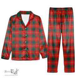 ScotsTee Shop Scottish MacFie Modern Tartan Pajama Satin Velvet Flannel Pajama Set