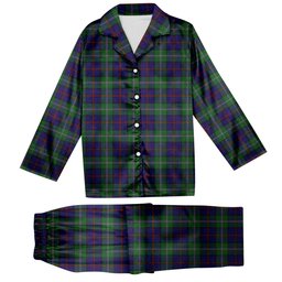 ScotsTee Shop Scottish MacEachain Tartan Pajama Satin Velvet Flannel Pajama Set