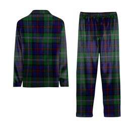 ScotsTee Shop Scottish MacEachain Tartan Pajama Satin Velvet Flannel Pajama Set