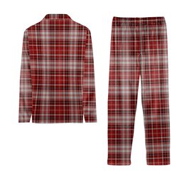 ScotsTee Shop Scottish MacDougal Dress Tartan Pajama Satin Velvet Flannel Pajama Set
